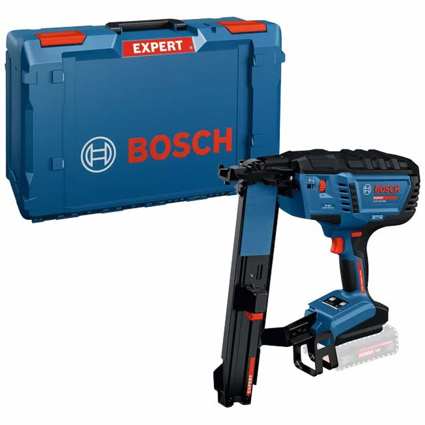 Agrafador para madeira sem fio EXTH18V-50M + Mala XL-BOXX BOSCH 1