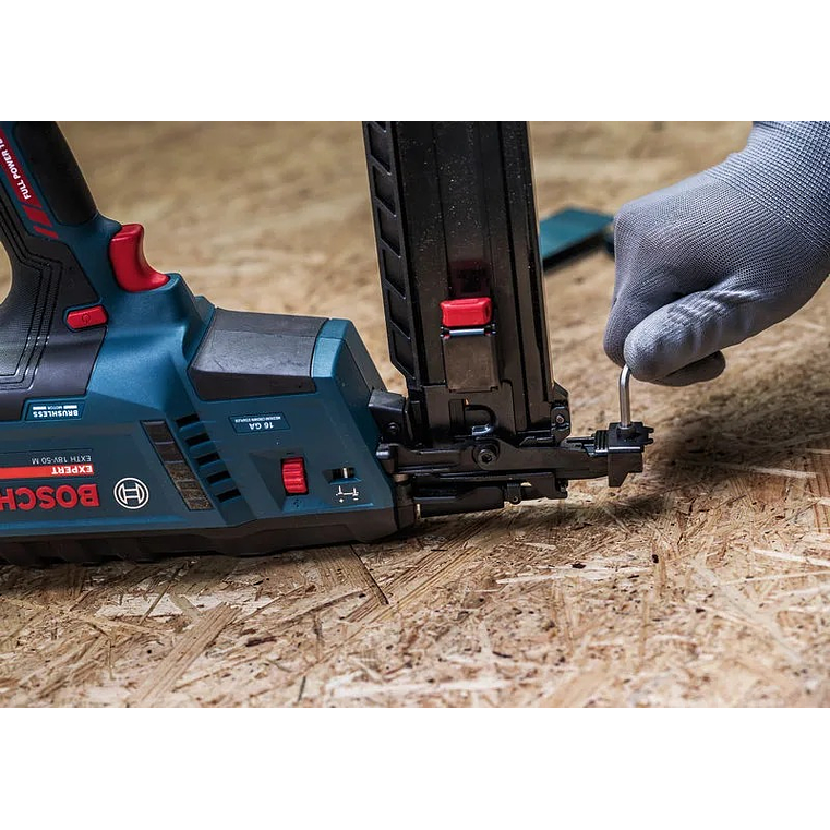 Agrafador para madeira sem fio EXTH18V-50M + Mala XL-BOXX BOSCH 6