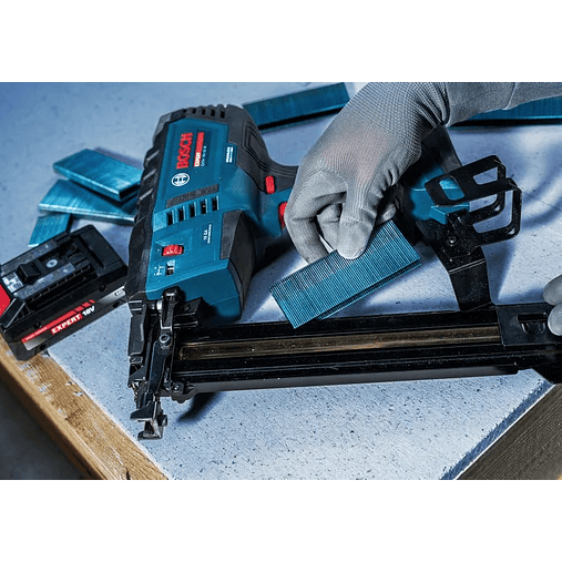 Agrafador para madeira sem fio EXTH18V-50M + Mala XL-BOXX BOSCH 7