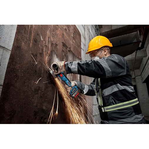 Rebarbadora sem fio GWS 18V-11 (125) + mala L-BOXX BOSCH 5