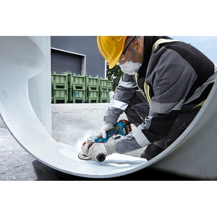 Rebarbadora sem fio GWS 18V-11 (125) + mala L-BOXX BOSCH 6