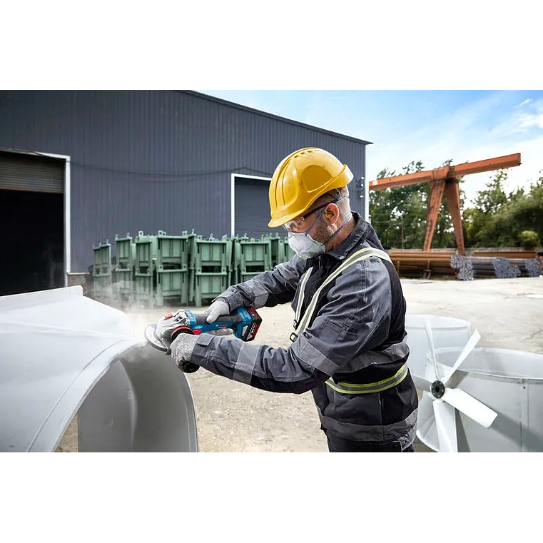 Rebarbadora sem fio GWS 18V-11 (125) + mala L-BOXX BOSCH 9