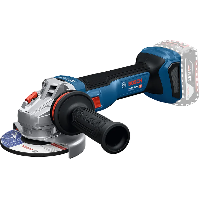 Rebarbadora sem fio GWS 18V-11 (125) + mala L-BOXX BOSCH 2