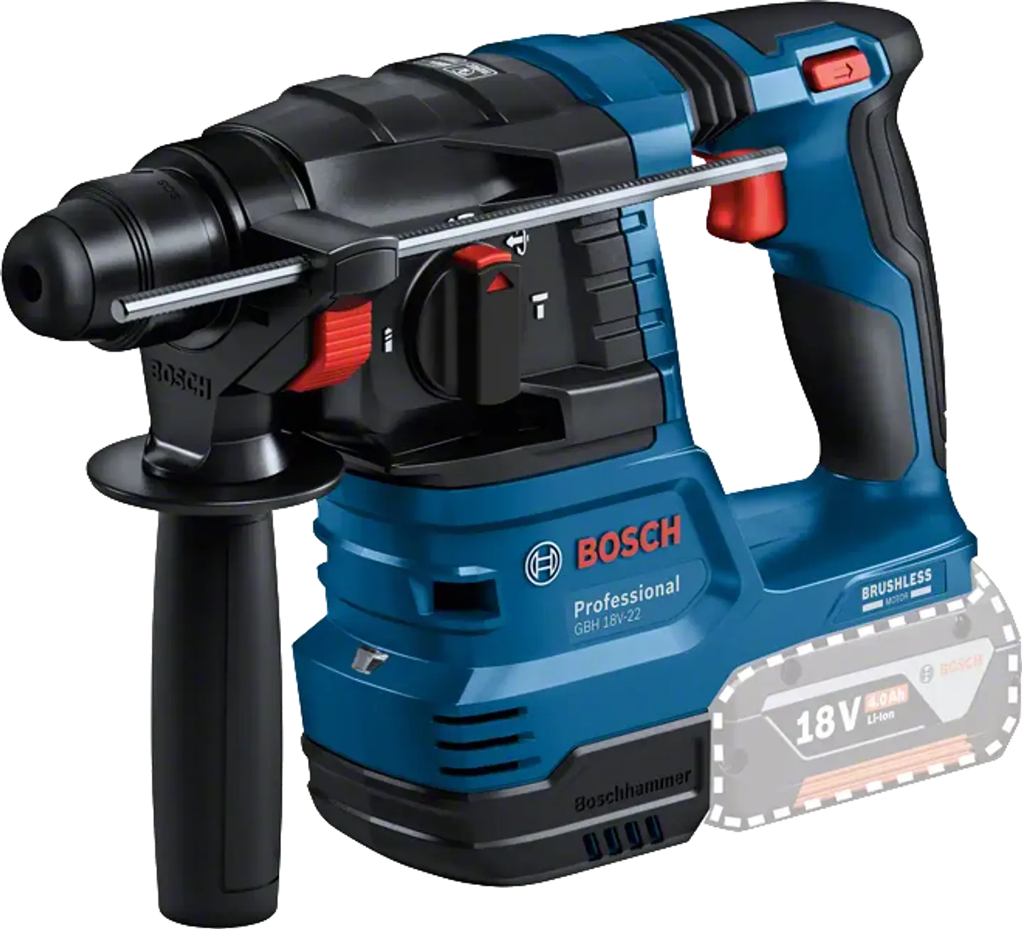 Conjunto sem fio Aparafusadora GSB 18V-65 + Martelo GBH 18V-22 + Rebarbadora GWS 18V-11 (125) + 3 Baterias 18V 5.0Ah BOSCH 4