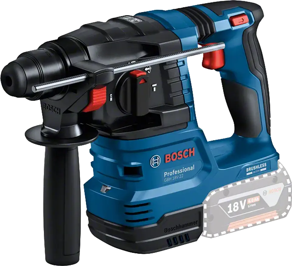 Conjunto sem fio Aparafusadora GSB 18V-65 + Martelo GBH 18V-22 + Rebarbadora GWS 18V-11 (125) + 3 Baterias 18V 5.0Ah BOSCH 4