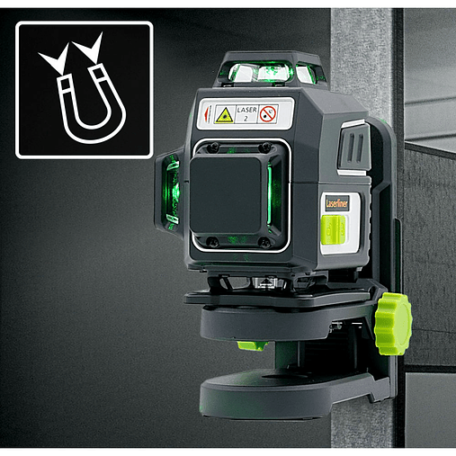Nível Laser 4 Linhas Verdes PocketPlane-Laser 4G + Tripé UpsideDown 1.50 MT LASERLINER 6