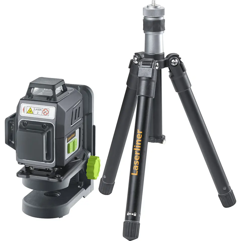 Nível Laser 4 Linhas Verdes PocketPlane-Laser 4G + Tripé UpsideDown 1.50 MT LASERLINER 1