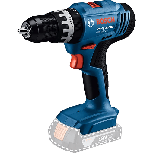 Conjunto Aparafusadora com percussão GSB 18V-25 + Martelo GBH 18V-28 + Rebarbadora GWS 18V-8 (125) + 2 Baterias 18V 4.0Ah BOSCH 2