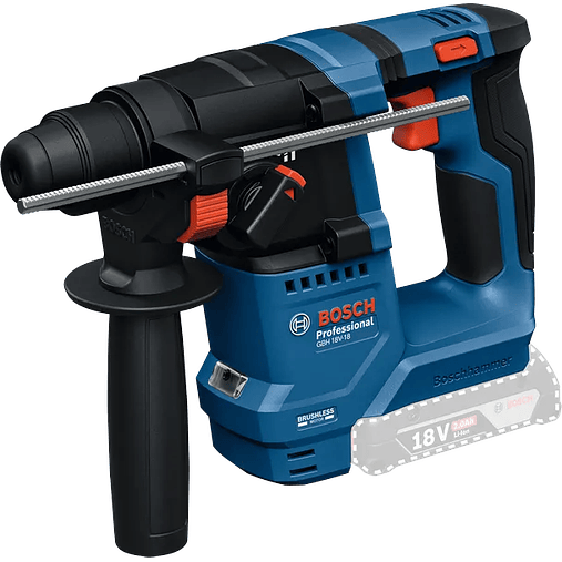 Conjunto Aparafusadora com percussão GSB 18V-25 + Martelo GBH 18V-28 + Rebarbadora GWS 18V-8 (125) + 2 Baterias 18V 4.0Ah BOSCH 3