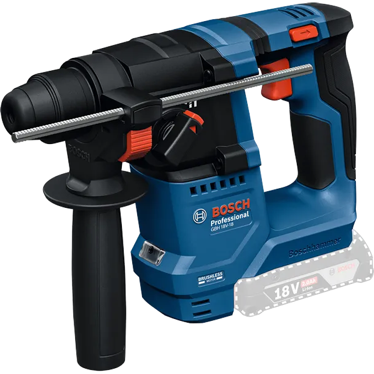 Conjunto Aparafusadora com percussão GSB 18V-25 + Martelo GBH 18V-28 + Rebarbadora GWS 18V-8 (125) + 2 Baterias 18V 4.0Ah BOSCH 3