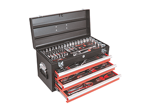 Caixa de Ferramentas Metálica com 143 Peças 6992 RATIO (EXCLUSIVO ONLINE)