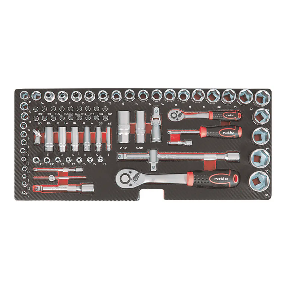Caixa de Ferramentas Metálica com 143 Peças 6992 RATIO (EXCLUSIVO ONLINE) 3