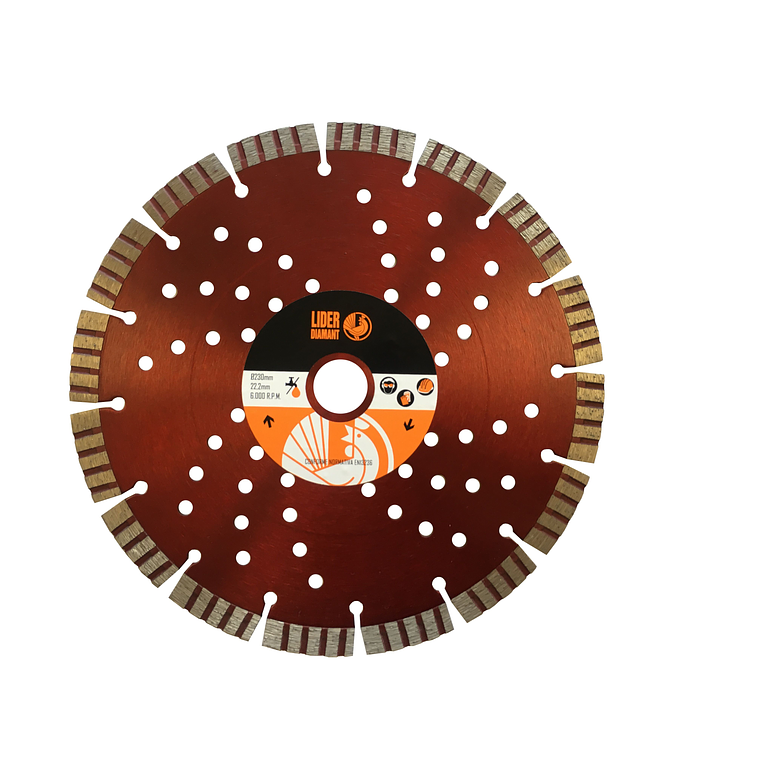 Disco Diamante para Granito/Pedra 230mm LD12TR LIDER DIAMANT 1