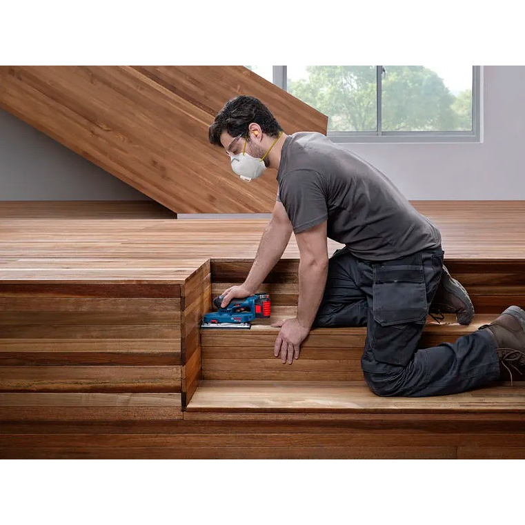 Lixadeira Vibratória sem fio PRO HEAVY DUTY GSS18V-18 + Mala L-BOXX 162 BOSCH 5