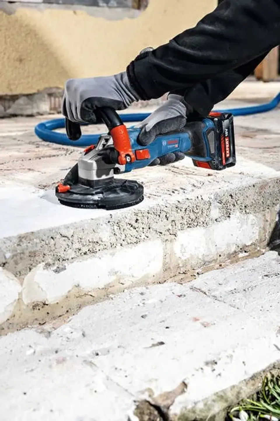 Lixadeira de betão sem fio PRO HEAVY DUTY GBR 18V-15 S BOSCH 5