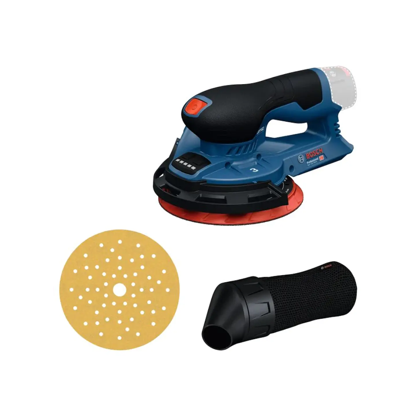 Lixadeira excêntrica sem fio PRO HEAVY DUTY GEX 12V-150-3 + Mala L-BOXX 162 BOSCH   1