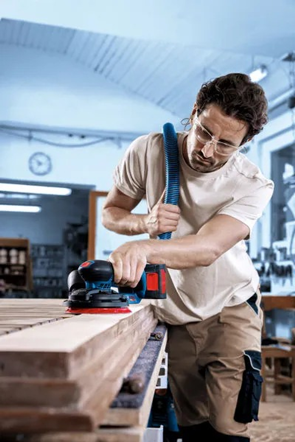 Lixadeira excêntrica sem fio EXPERT EXEX18V-150-5 + Mala L-BOXX 162 BOSCH 3