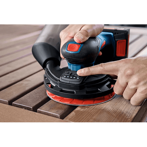 Lixadeira excêntrica sem fio EXPERT EXEX18V-150-5 + Mala L-BOXX 162 BOSCH 4