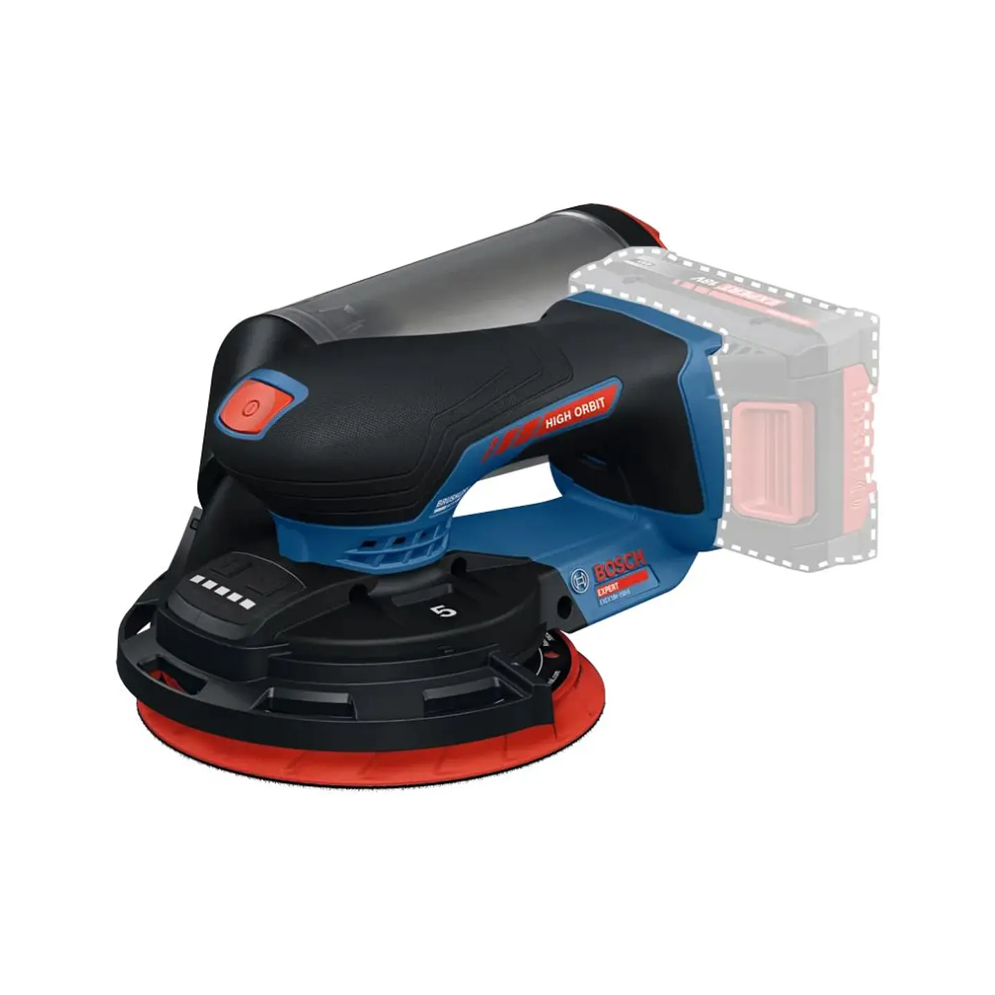 Lixadeira excêntrica sem fio EXPERT EXEX18V-150-5 BOSCH  2
