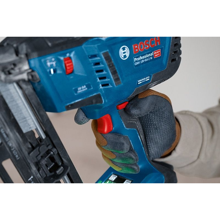 Pistola de pregos sem fio para madeira PRO HEAVY DUTY GNH 18V-64-2 M + Mala L-BOXX 238 BOSCH 5