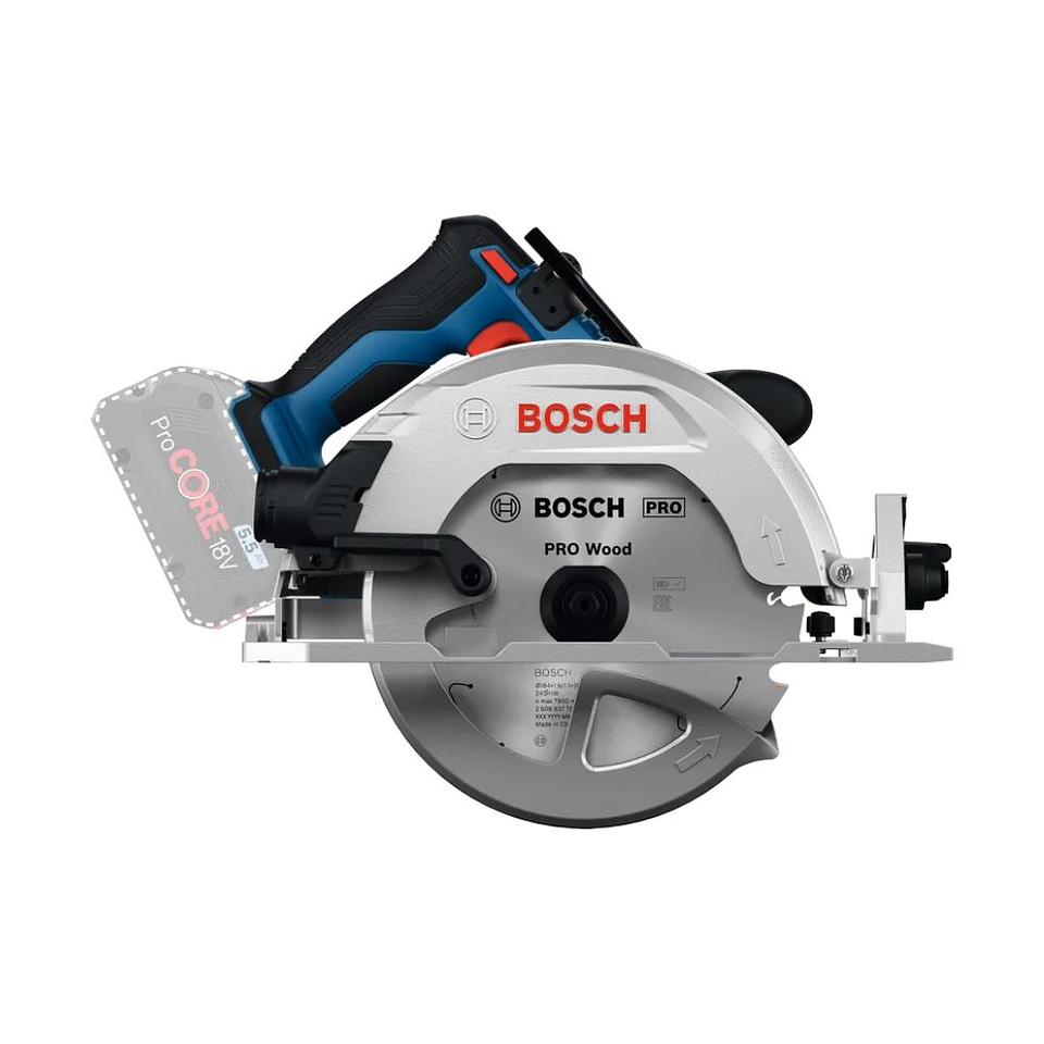 Serra circular sem fio PRO HEAVY DUTY GKS 18V-68-2 + Mala L-BOXX BOSCH  2