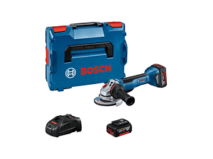 Rebarbadora sem fio PRO GWS 18V-10 P + 2 Baterias 18V 5.0Ah + Mala L-BOXX BOSCH 