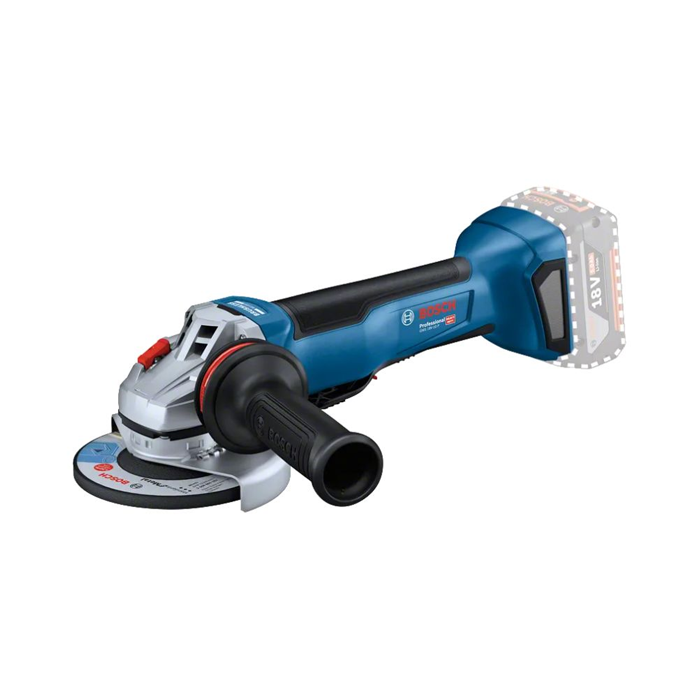 Rebarbadoras sem fio PRO GWS 18V-10 P + Mala L-BOXX136 com punho adicional BOSCH  2