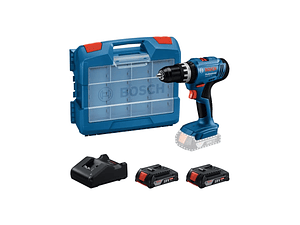 Aparafusadora/Berbequim sem fio GSB 18V-25 + 2 Baterias 18V 2.0Ah + Mala L-Case BOSCH