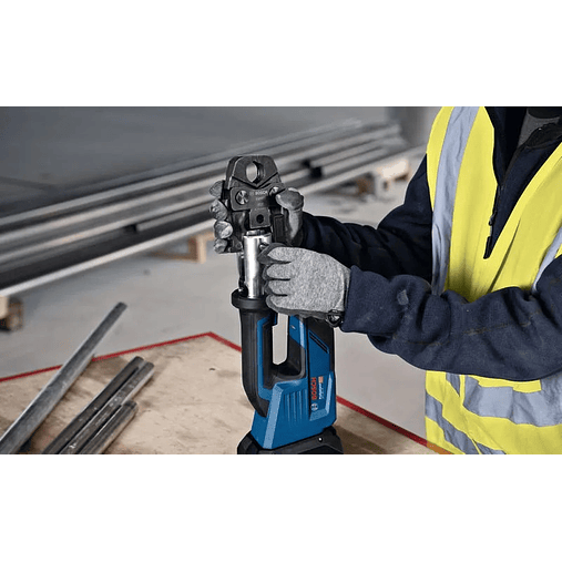 Ferramenta de prensagem sem fio PRO HEAVY DUTY GPT 18V-19 + Mala L-BOXX 238 BOSCH 6