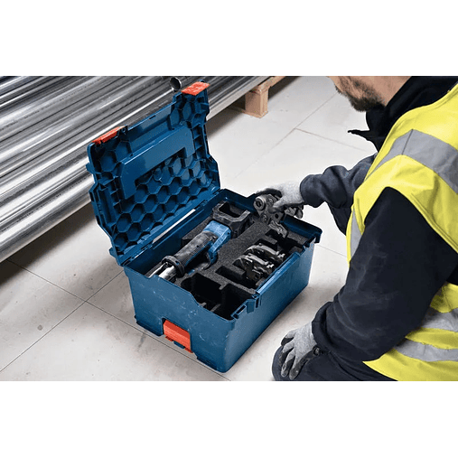 Ferramenta de prensagem sem fio PRO HEAVY DUTY GPT 18V-19 + Mala L-BOXX 238 BOSCH 7