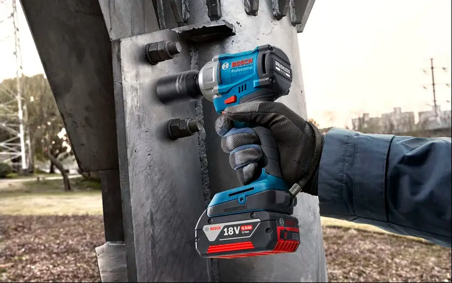 Chave de impacto sem fio PRO GDS 18V-350 + Mala L-BOXX BOSCH   4