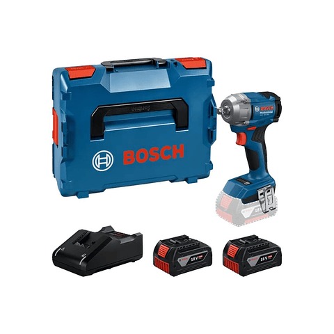 Chave de impacto sem fio PRO GDS 18V-350 + Mala L-BOXX 136 BOSCH