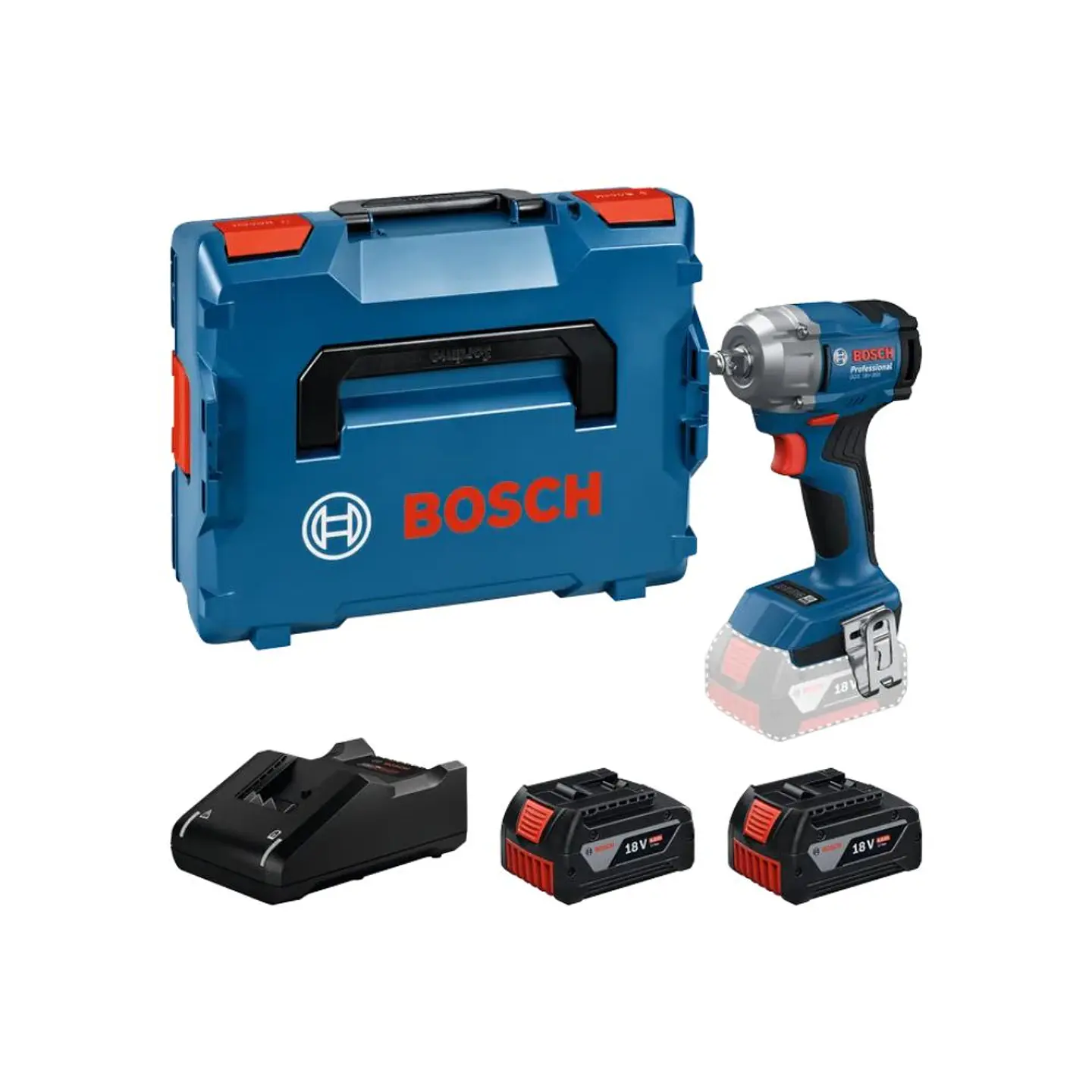 Chave de impacto sem fio PRO GDS 18V-350 + Mala L-BOXX 136 BOSCH 1