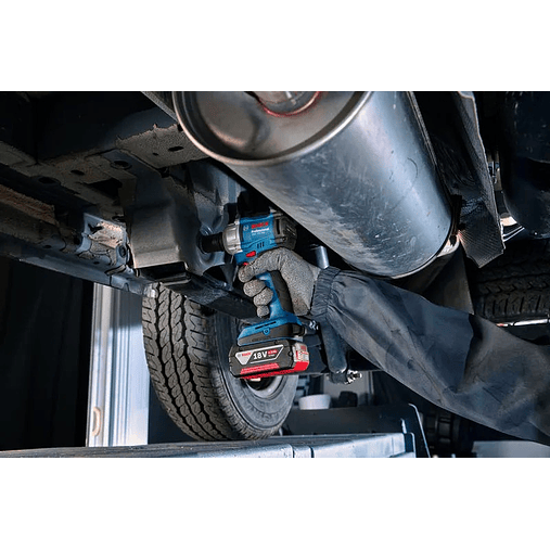 Chave de impacto sem fio PRO GDS 18V-350 + Mala L-BOXX 136 BOSCH 10