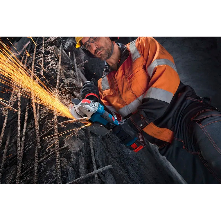 Rebarbadora com X-LOCK PRO HEAVY DUTY GWX18V-11PS + Mala L-BOXX BOSCH 7