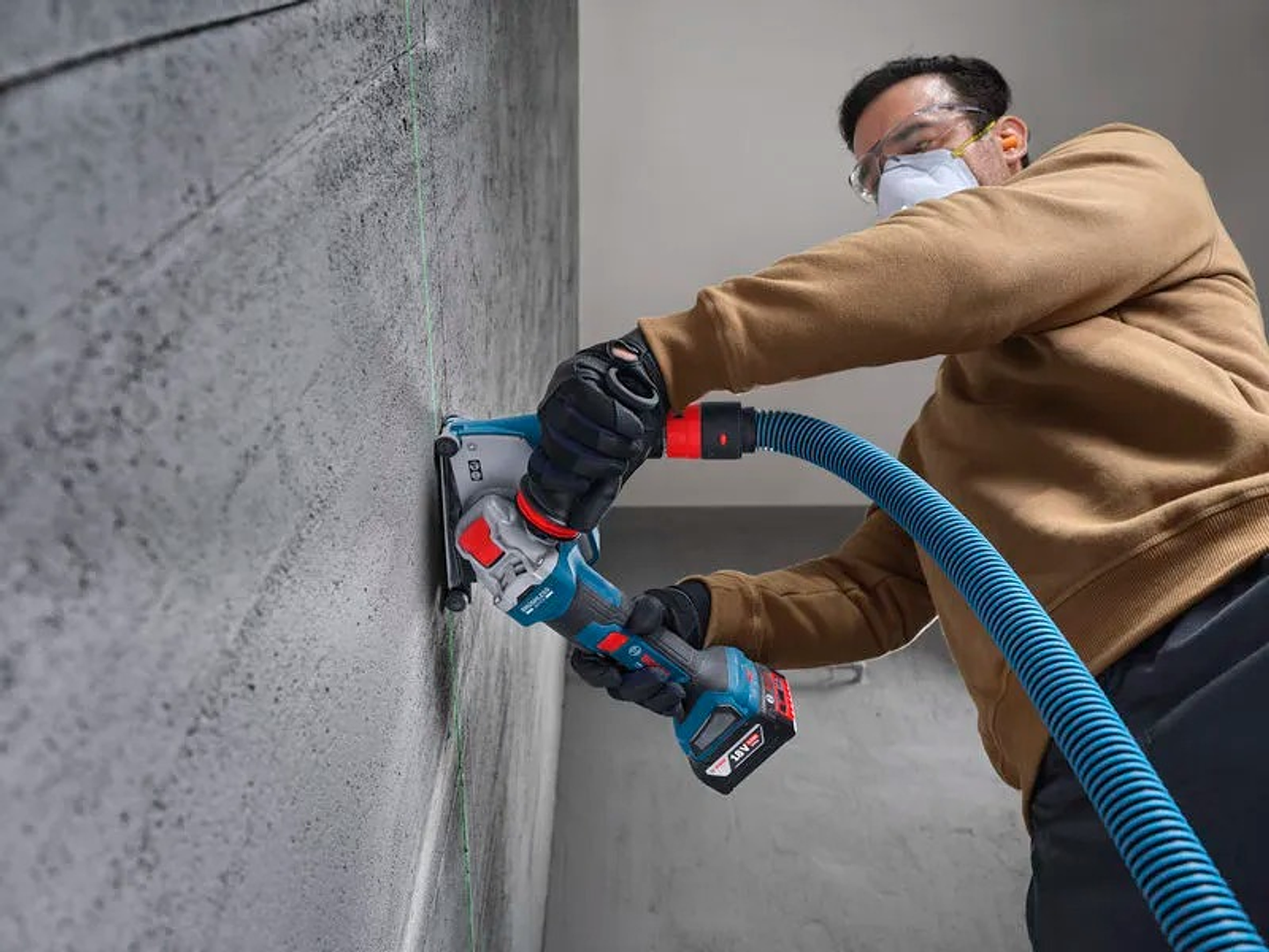 Rebarbadora com X-LOCK PRO HEAVY DUTY GWX18V-11PS + Mala L-BOXX BOSCH 10