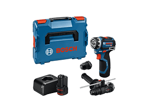 Aparafusadora sem fio PRO HEAVY DUTY GSR 12V-32 FC + 5 Acessórios + 2 baterias GBA 12V 2.0Ah + Mala L-BOXX BOSCH  