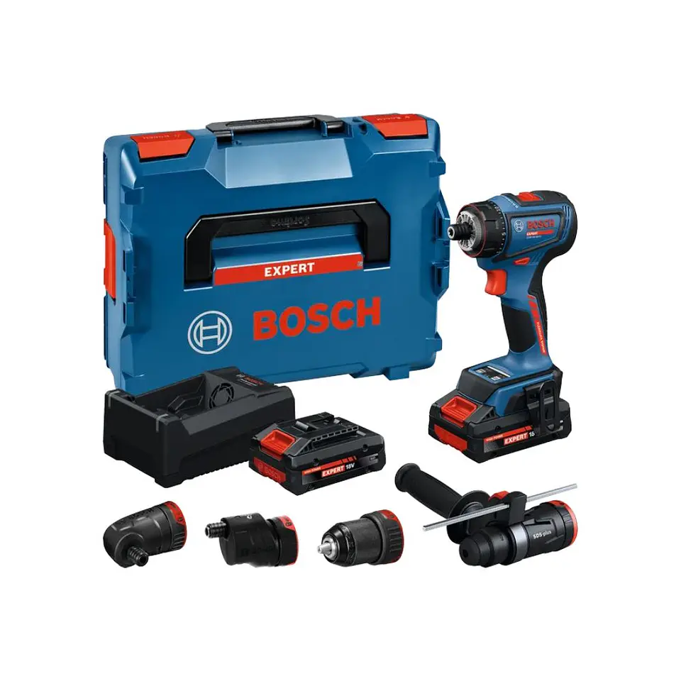 Aparafusadora sem fio EXPERT EXSR18V-90FC + 2 baterias EXBA18V-40 + Mala L-BOXX BOSCH  1