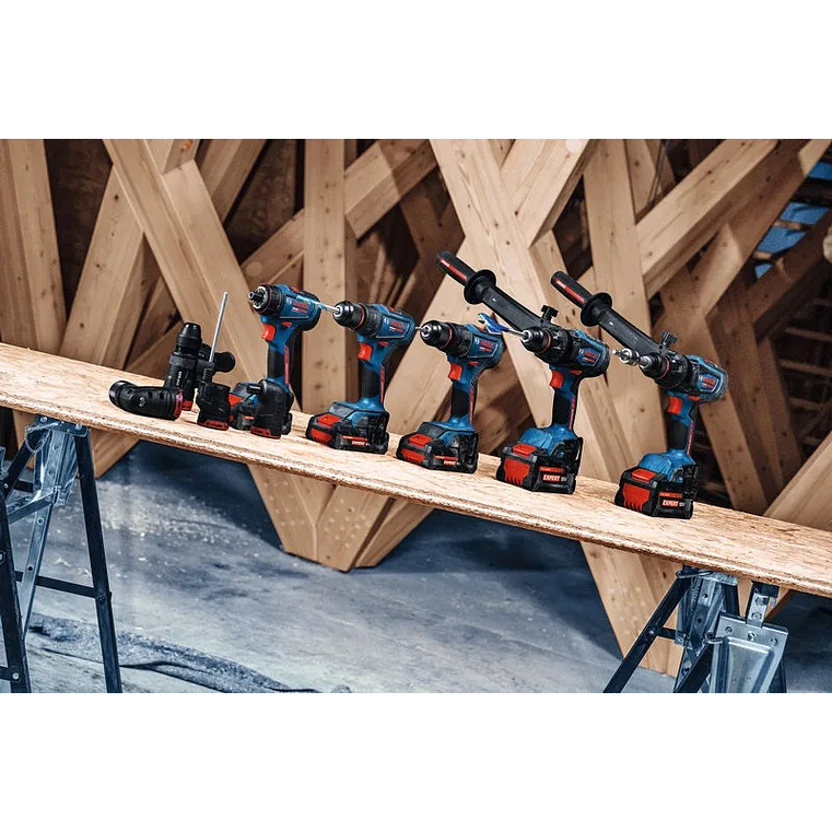 Berbequim sem fio EXPERT EXSB18V-90 + 2 baterias EXBA18V-40 + Mala L-BOXX BOSCH  7