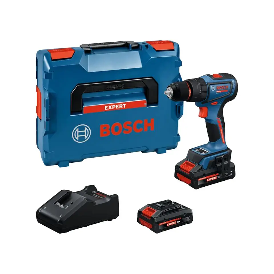 Berbequim sem fio EXPERT EXSB18V-90 + 2 baterias EXBA18V-40 + Mala L-BOXX BOSCH  1
