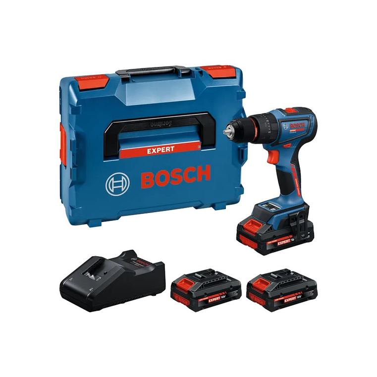 Berbequim sem fio EXPERT EXSB18V-90 + 3 baterias EXBA18V-40 + Mala L-BOXX BOSCH   1