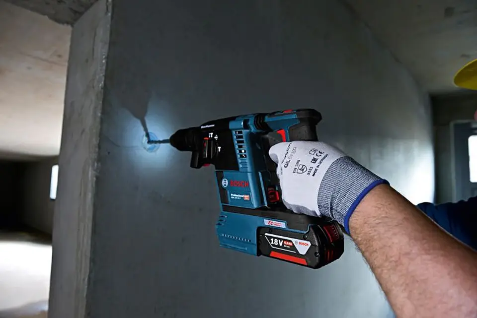 Martelo perfurador sem fio SDS plus PRO HEAVY DUTY GBH 18V-26F + GDE 18V-16 + Mala L-BOXX 238 BOSCH 3