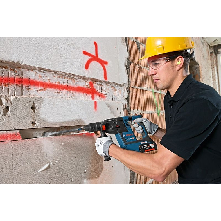 Martelo perfurador sem fio SDS plus PRO HEAVY DUTY GBH 18V-26F + GDE + Mala L-BOXX 238 BOSCH 10