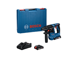 Martelo perfurador sem fio SDS plus GBH 18V-18 + 2 baterias GBA 18V 2.0Ah + Mala BOSCH 