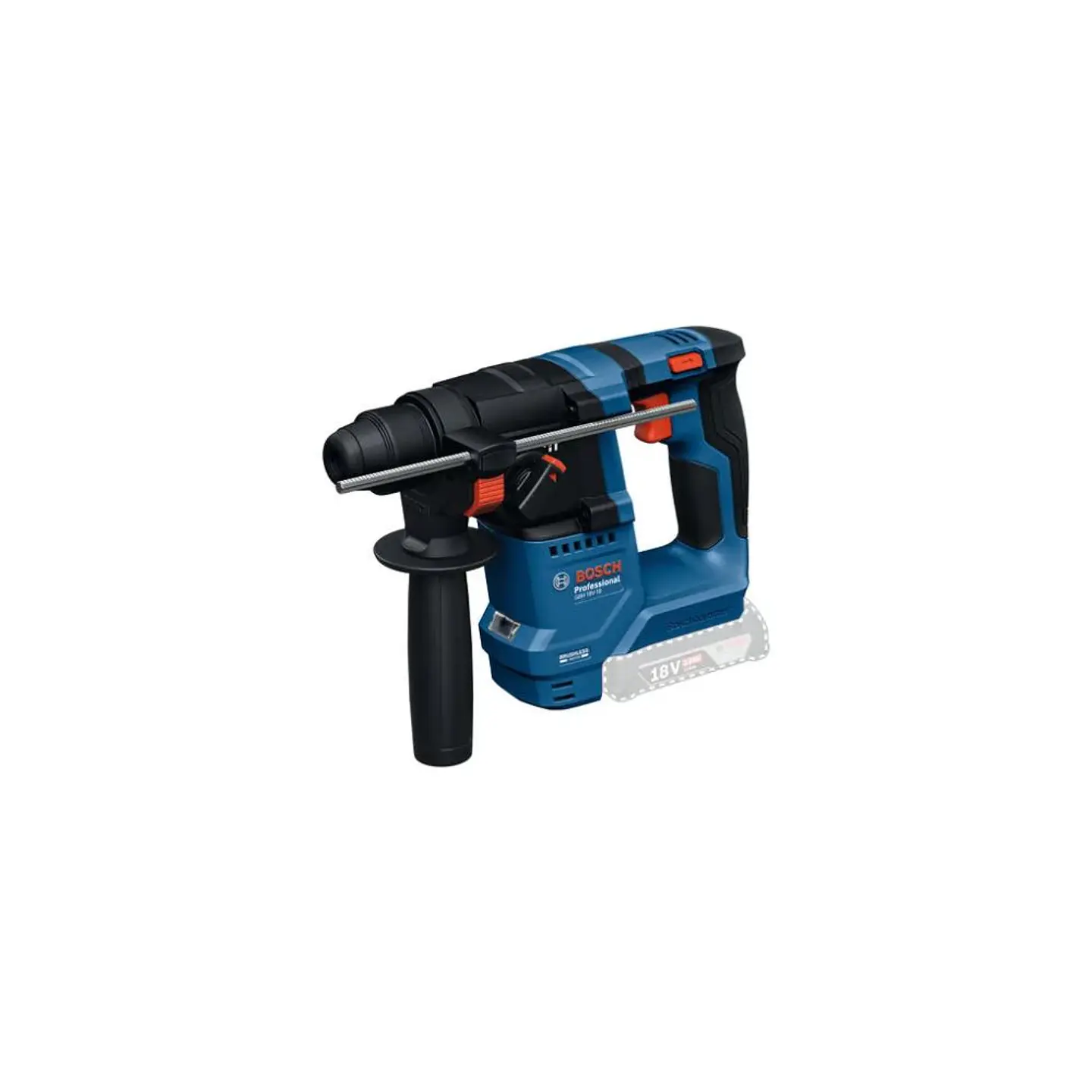 Martelo perfurador sem fio SDS plus GBH 18V-18 + 2 baterias GBA 18V 4.0Ah + Mala BOSCH 3