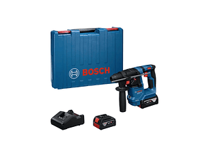 Martelo perfurador sem fio SDS plus GBH 18V-18 Professional + Carregador GAL 18V-20 Professional + 2 baterias GBA 18V 4.0Ah BOSCH