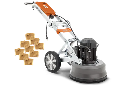 Lixadora/Polidora de Pavimentos PG 450 + 9 VARI-GRIND EZ S25 HUSQVARNA