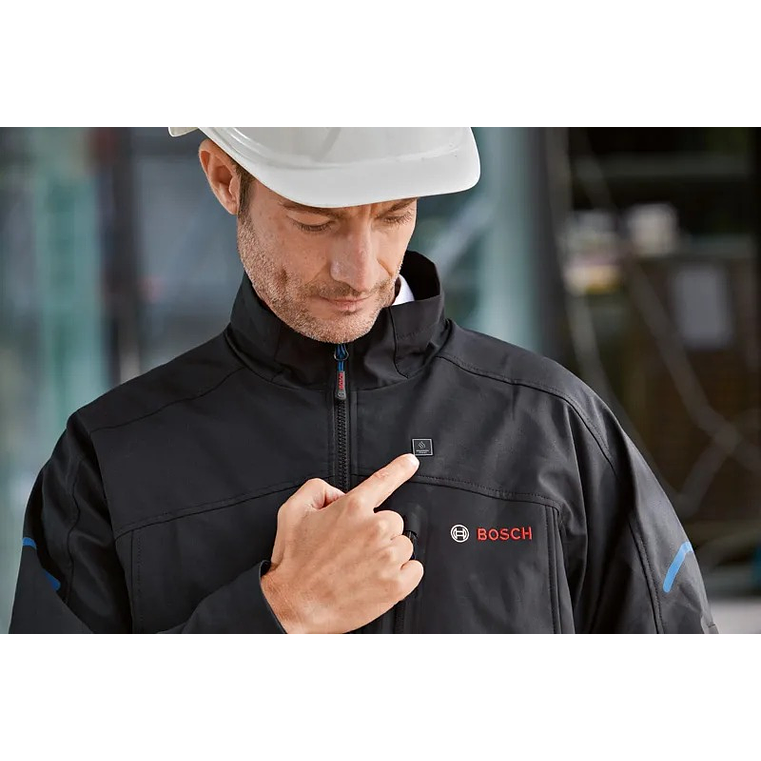 Casaco com aquecimento PRO GHJ 12+18V XA S + Adaptador de bateria GAA 12V-21 + Carregador GAL 12V-20 + 1 bateria GBA 12V 2.0Ah BOSCH  5