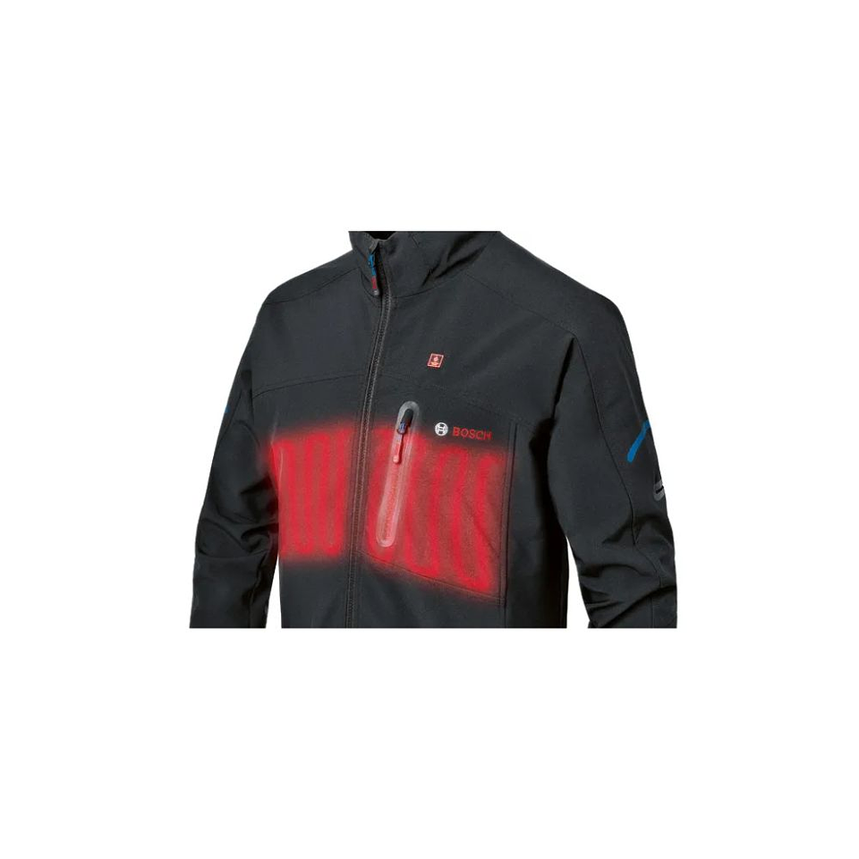 Casaco com aquecimento PRO GHJ 12+18V XA S + Adaptador de bateria GAA 12V-21 + Carregador GAL 12V-20 + 1 bateria GBA 12V 2.0Ah BOSCH  3