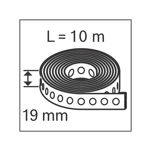 Fita perfurada 10 metros 19mm PRO FMS-19 Metal Strap BOSCH  5